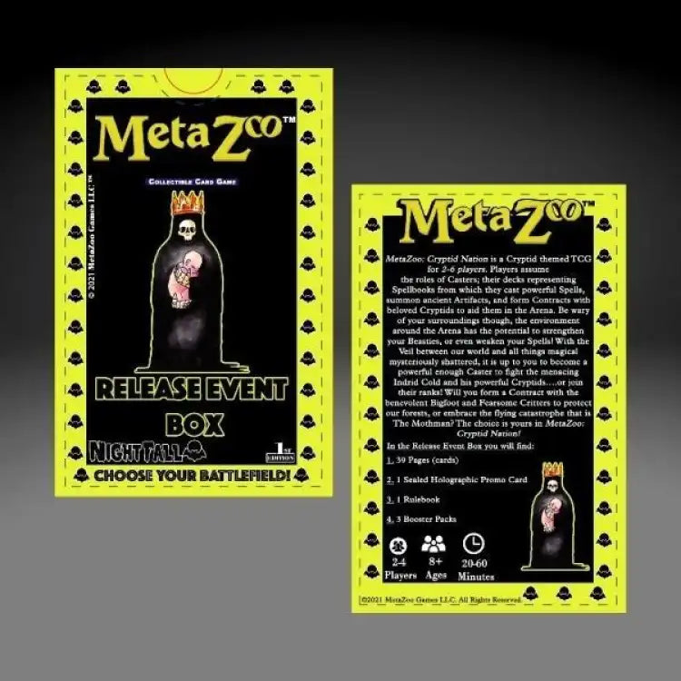 MetaZoo TCG: Nightfall 1st Edition, (Pre-)Release Box - ADLR Poké-Shop