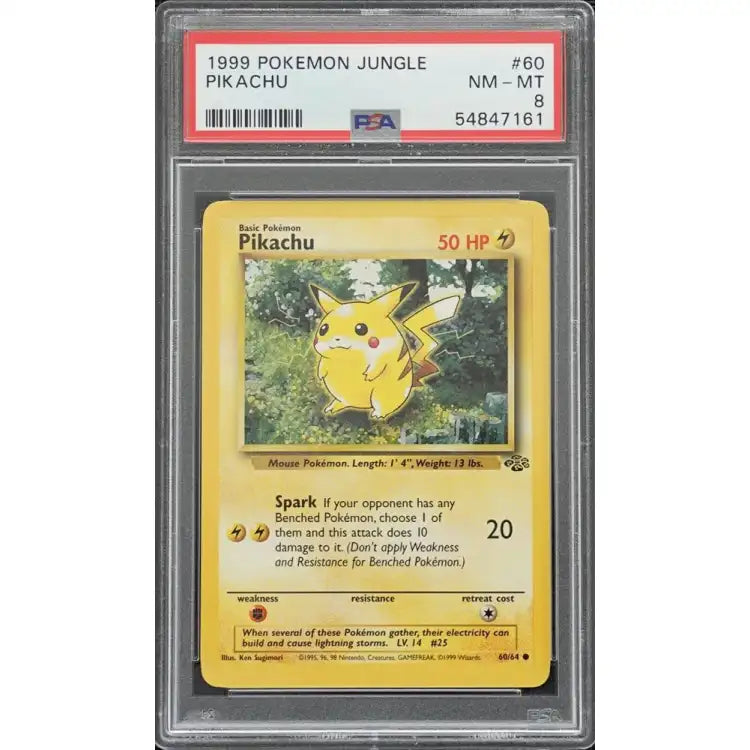 Pokemon Jungle: Pikachu #60 1999 - PSA 8 Near Mint