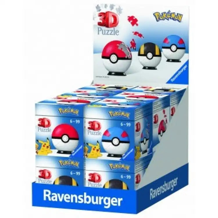 Ravensburger: Pokemon Pokéball/Hyperball/Superball Puslespil